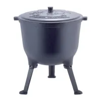 Козанок чавунний Kamille 10 л Чорний (KM 4802M)
