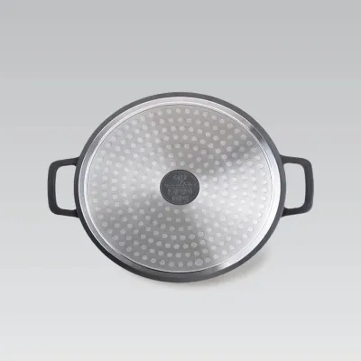 Сотейник с крышкой Maestro Shallow MR-4528-S 28 см Черный