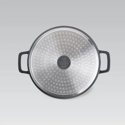Кастрюля с крышкой Maestro Cast MR-4528 6,3 л Черный