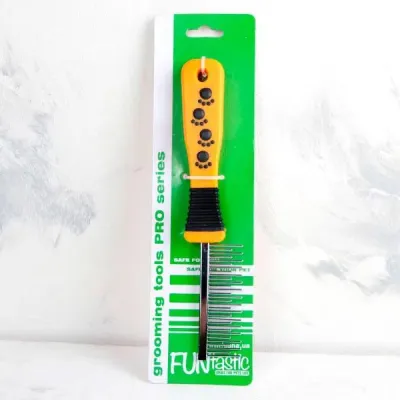 Гребінець для собак FunTastic з зубцями довжини що чергується 20x4 см Гребінець для собак FunTastic з зубцями довжини що чергується 20x4 см