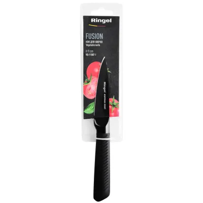 Нож для овощей RINGEL Fusion 90 мм Черный (6853991) Нож для овощей RINGEL Fusion 90 мм Черный (6853991)