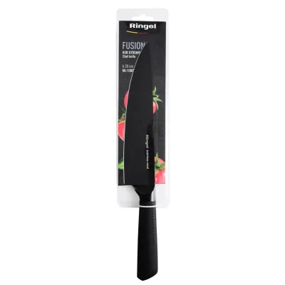 Нож кухонный RINGEL Fusion 200 мм Черный (6853994)