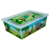 Контейнер Qutu Light Box ZOO 25 л Прозрачный (6907102)