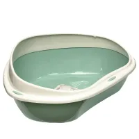 Туалет для котов угловой GeorPlast Shuttle 49x40x17,5 см Зеленый