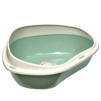 Туалет для котов угловой GeorPlast Shuttle 49x40x17,5 см Зеленый