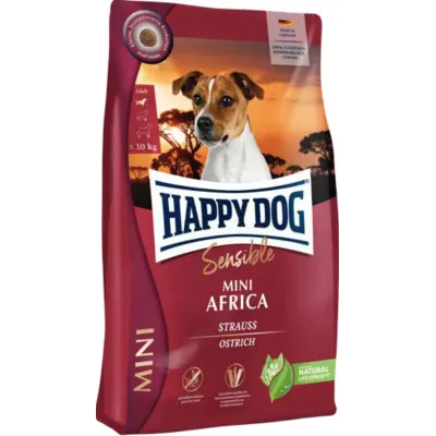 Корм для собак мелких пород с чувствительным пищеварением Happy Dog Mini Africa 4 кг Корм для собак мелких пород с чувствительным пищеварением Happy Dog Mini Africa 4 кг