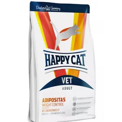Сухой диетический корм Happy Cat VET Diet Adipositas для кошек для уменьшения избыточного веса 4 кг