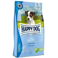 Сухой корм для щенков мелких пород Happy Dog Sensible Mini Puppy с бараниной и рисом 4 kg