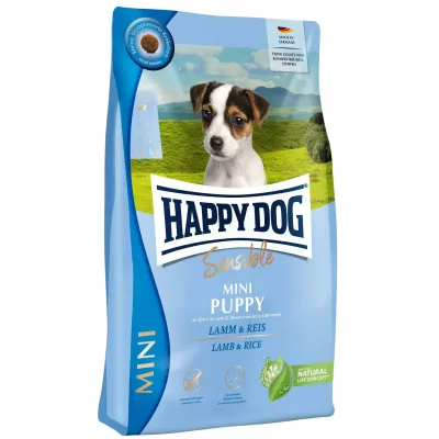 Сухой корм для щенков мелких пород весом до 10 кг Happy Dog Sensible Mini Puppy с бараниной и рисом 800 г Сухой корм для щенков мелких пород весом до 10 кг Happy Dog Sensible Mini Puppy с бараниной и рисом 800 г