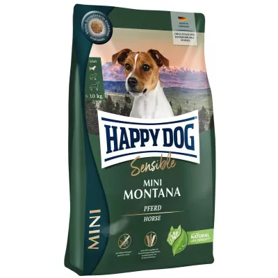 Сухой корм беззерновой для мелких пород Happy Dog Sensible Mini Montana с кониной 4 kg (61248) Сухой корм беззерновой для мелких пород Happy Dog Sensible Mini Montana с кониной 4 kg (61248)