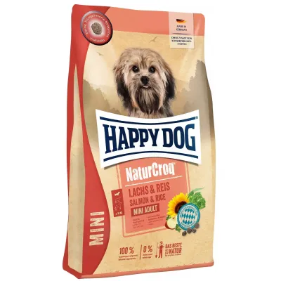 Сухой корм Happy Dog Naturcroq Mini Lachs & Reis для взрослых собак мини пород с лососем и рисом 4 кг Сухой корм Happy Dog Naturcroq Mini Lachs & Reis для взрослых собак мини пород с лососем и рисом 4 кг
