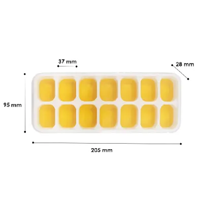 Силиконовая форма cumenss AI-814 Cube 14 Yellow для льда