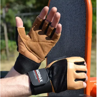 Перчатки для фитнеса MadMax MFG-269 Professional L Brown Перчатки для фитнеса MadMax MFG-269 Professional L Brown