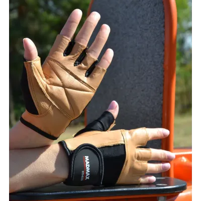 Рукавички для фітнесу MadMax MFG-444 Fitness S Brown Рукавички для фітнесу MadMax MFG-444 Fitness S Brown