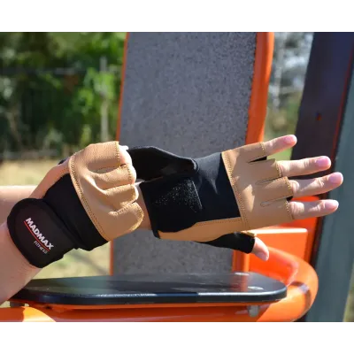 Рукавички для фітнесу MadMax MFG-444 Fitness S Brown Рукавички для фітнесу MadMax MFG-444 Fitness S Brown