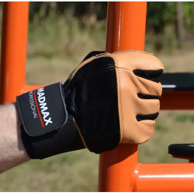Рукавички для фітнесу MadMax MFG-269 Professional M Brown