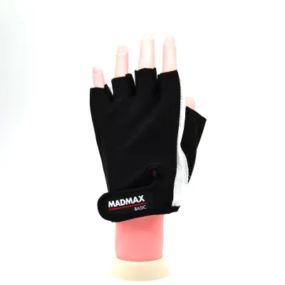 Рукавички для фітнесу MadMax MFG-250 Basic L Whihe Рукавички для фітнесу MadMax MFG-250 Basic L Whihe