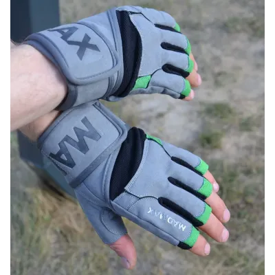 Перчатки для фитнеса MadMax MFG-860 Wild XL Grey/Green Перчатки для фитнеса MadMax MFG-860 Wild XL Grey/Green