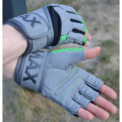 Перчатки для фитнеса MadMax MFG-860 Wild XL Grey/Green Перчатки для фитнеса MadMax MFG-860 Wild XL Grey/Green