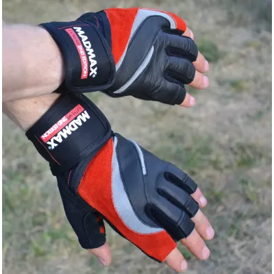 Перчатки для фитнеса MadMax MFG-568 Extreme 2nd edition L Black/Red Перчатки для фитнеса MadMax MFG-568 Extreme 2nd edition L Black/Red