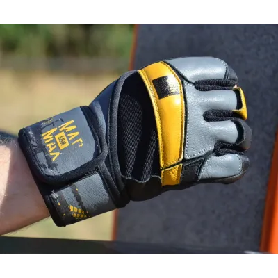 Перчатки для фитнеса MadMax MFG-880 Signature M Black/Grey/Yellow