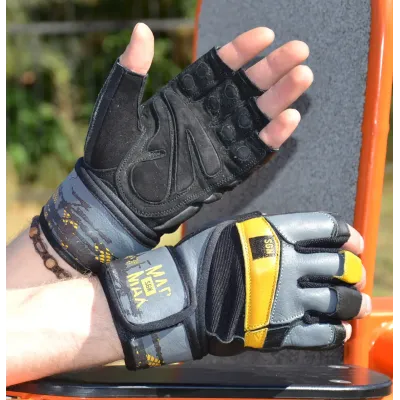 Перчатки для фитнеса MadMax MFG-880 Signature M Black/Grey/Yellow