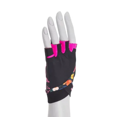 Перчатки для фитнеса MadMax MFG-770 Flower Power Gloves XS Black/Pink Перчатки для фитнеса MadMax MFG-770 Flower Power Gloves XS Black/Pink