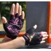 Перчатки для фитнеса MadMax MFG-770 Flower Power Gloves XS Black/Pink Перчатки для фитнеса MadMax MFG-770 Flower Power Gloves XS Black/Pink
