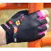 Перчатки для фитнеса MadMax MFG-770 Flower Power Gloves XS Black/Pink Перчатки для фитнеса MadMax MFG-770 Flower Power Gloves XS Black/Pink