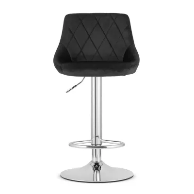 Барный стул LEOBERT KAST BLACK-CHROM (Aksamit) Барный стул LEOBERT KAST BLACK-CHROM (Aksamit)