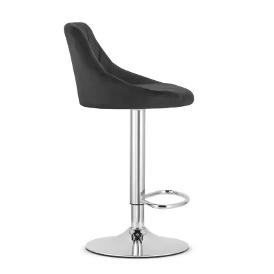 Барный стул LEOBERT KAST BLACK-CHROM (Aksamit) Барный стул LEOBERT KAST BLACK-CHROM (Aksamit)