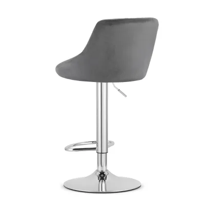 Барный стул LEOBERT KAST GREY-CHROM (Aksamit) Барный стул LEOBERT KAST GREY-CHROM (Aksamit)