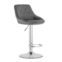 Барный стул LEOBERT KAST GREY-CHROM (Aksamit) Барный стул LEOBERT KAST GREY-CHROM (Aksamit)