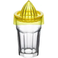 Стакан-фрешница ZestGlass 415 мл из закаленного стекла с насадкой для фреш blue DP83520 Pasabahce