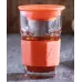 Заварник-стакан с силиконовой защитой и ситечком ZestGlass 415 мл Orange DP83528 Pasabahce Заварник-стакан с силиконовой защитой и ситечком ZestGlass 415 мл Orange DP83528 Pasabahce