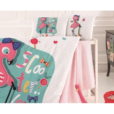 Постельное детское белье для новорожденных Flamingo DP85042 BELIZZA