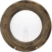 Блюдо 33 см стекло Gold DP91219 BonaDi Блюдо 33 см стекло Gold DP91219 BonaDi