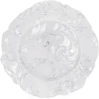 Блюдо 33 см стекло White silver DP91222 BonaDi