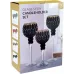 Декоративные стеклянные подсвечники Golden black 3 штуки DP96371 BonaDi
