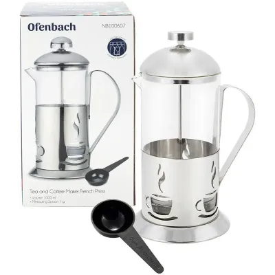 Френч-пресс для чая и кофе 1000 мл с мерной ложкой DP97239 Ofenbach