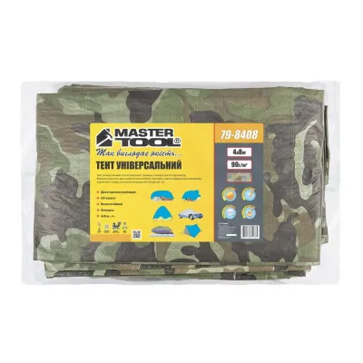 Тент MASTERTOOL 4х8 м 90 г/м² Camouflage (79-8408)