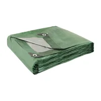Тент двусторонний MASTERTOOL 5х6 м 130 г/м² Khaki silver (89-1506) Тент двусторонний MASTERTOOL 5х6 м 130 г/м² Khaki silver (89-1506)