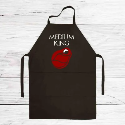 Фартух кухонний з принтом Кавун Medium king Медіум король 68 см Чорний