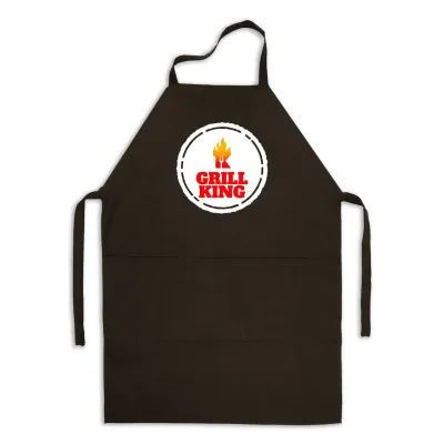Фартух кухонний з принтом Кавун Grill King 68 см Чорний