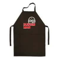 Фартух кухонний з принтом Кавун Burger Man 68 см Чорний