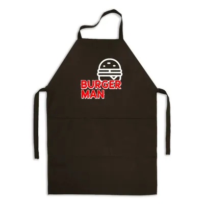 Фартук кухонный с принтом Кавун Burger Man 68 см Черный