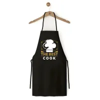 Фартук кухонный с принтом Кавун The Best Cook Лучший повар 68 см Черный
