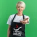 Фартук кухонный с принтом Кавун У мамочки самоесамое вкусное 68 см Черный
