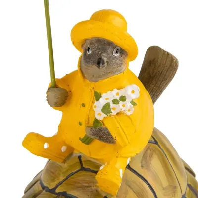 Декоративна статуетка Bird with turtle 20х16х12 см Lefard AL219024