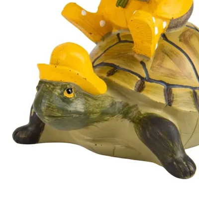 Декоративна статуетка Bird with turtle 20х16х12 см Lefard AL219024